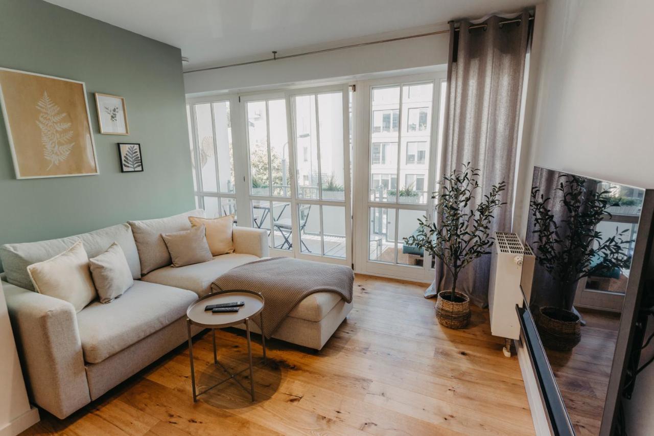 Traber Apartments Im Herzen Leipzigs Balkon Parkplatz Extérieur photo